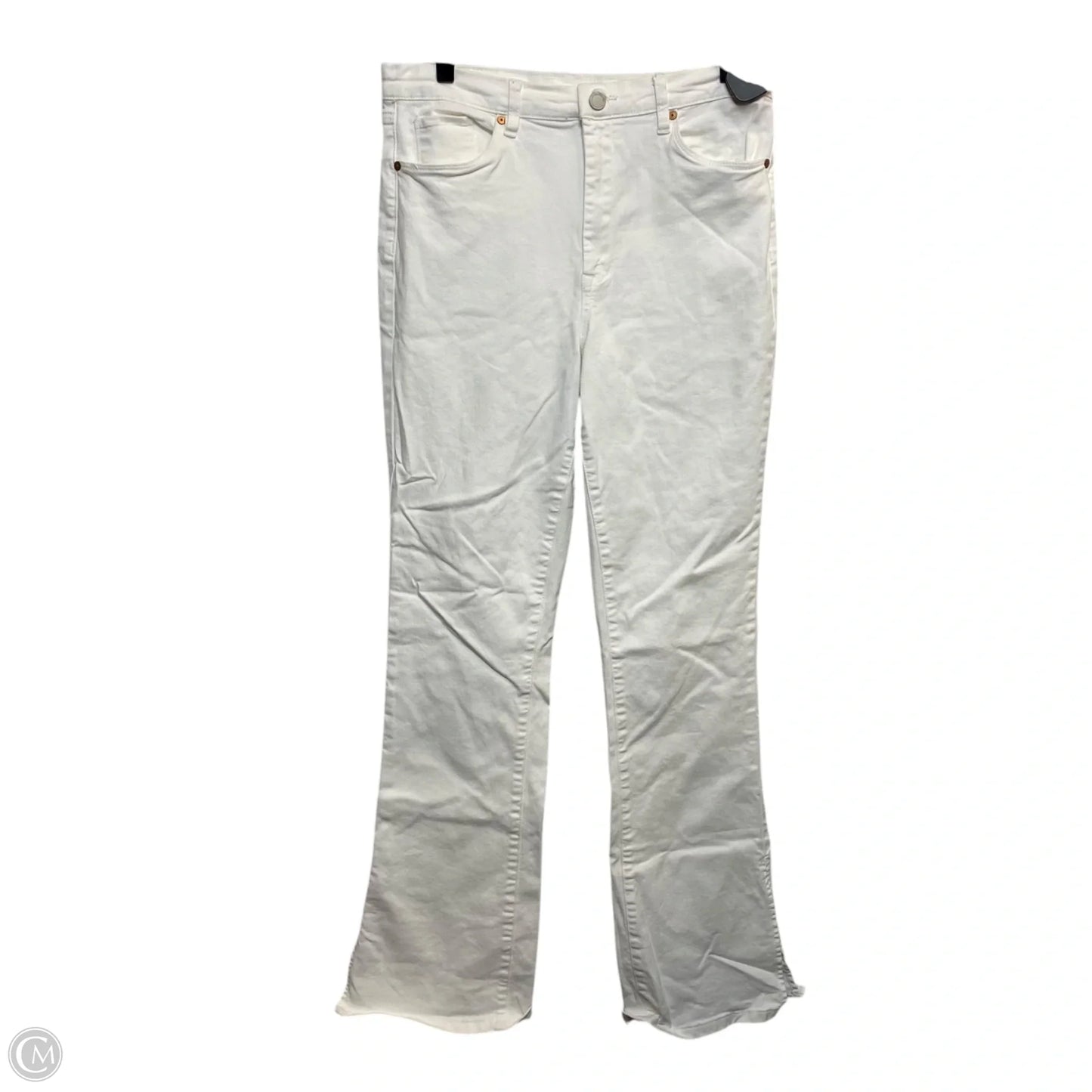 Jeans Flared By Blanknyc In White Denim, Size: 12