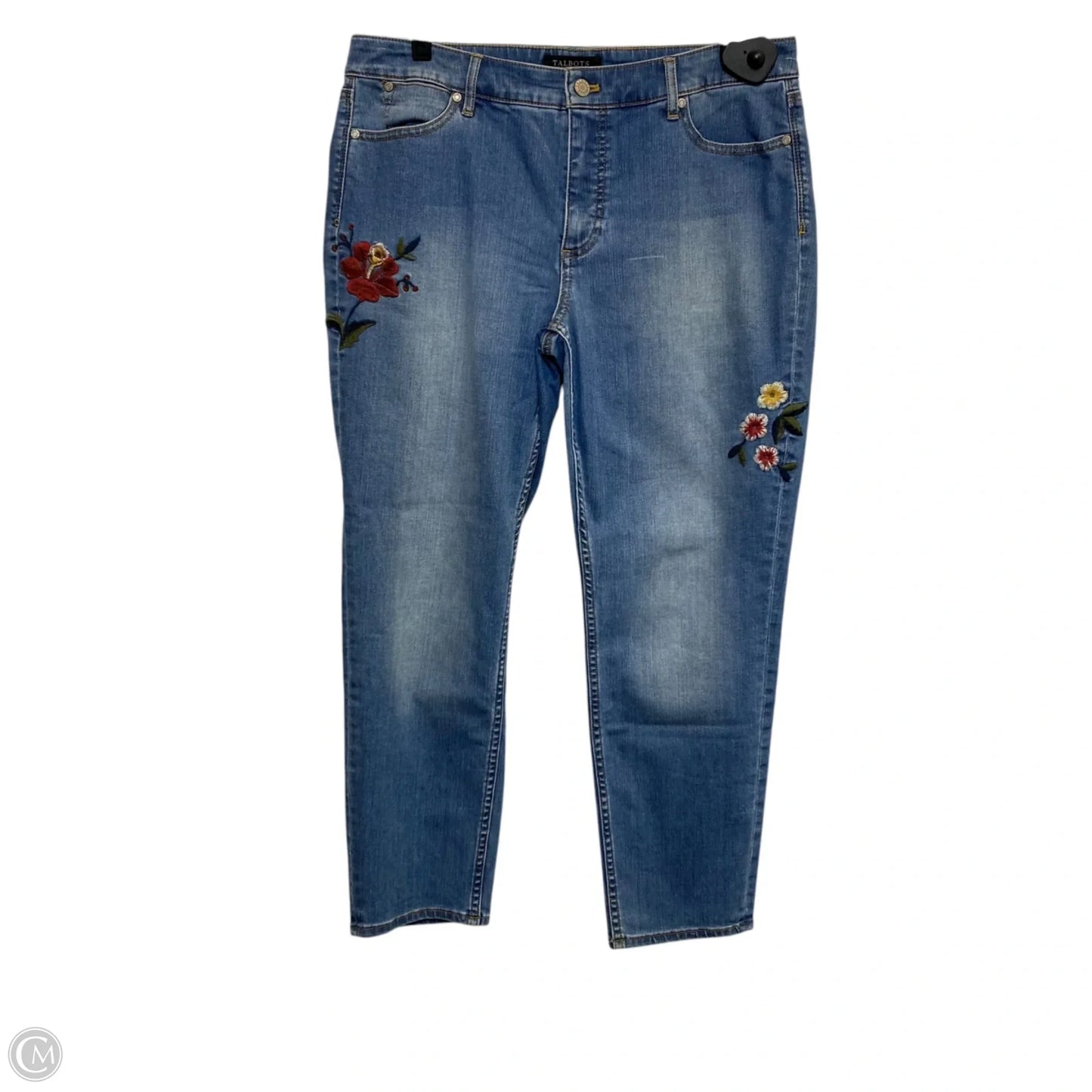 Jeans Skinny By Talbots In Blue Denim, Size: 12p