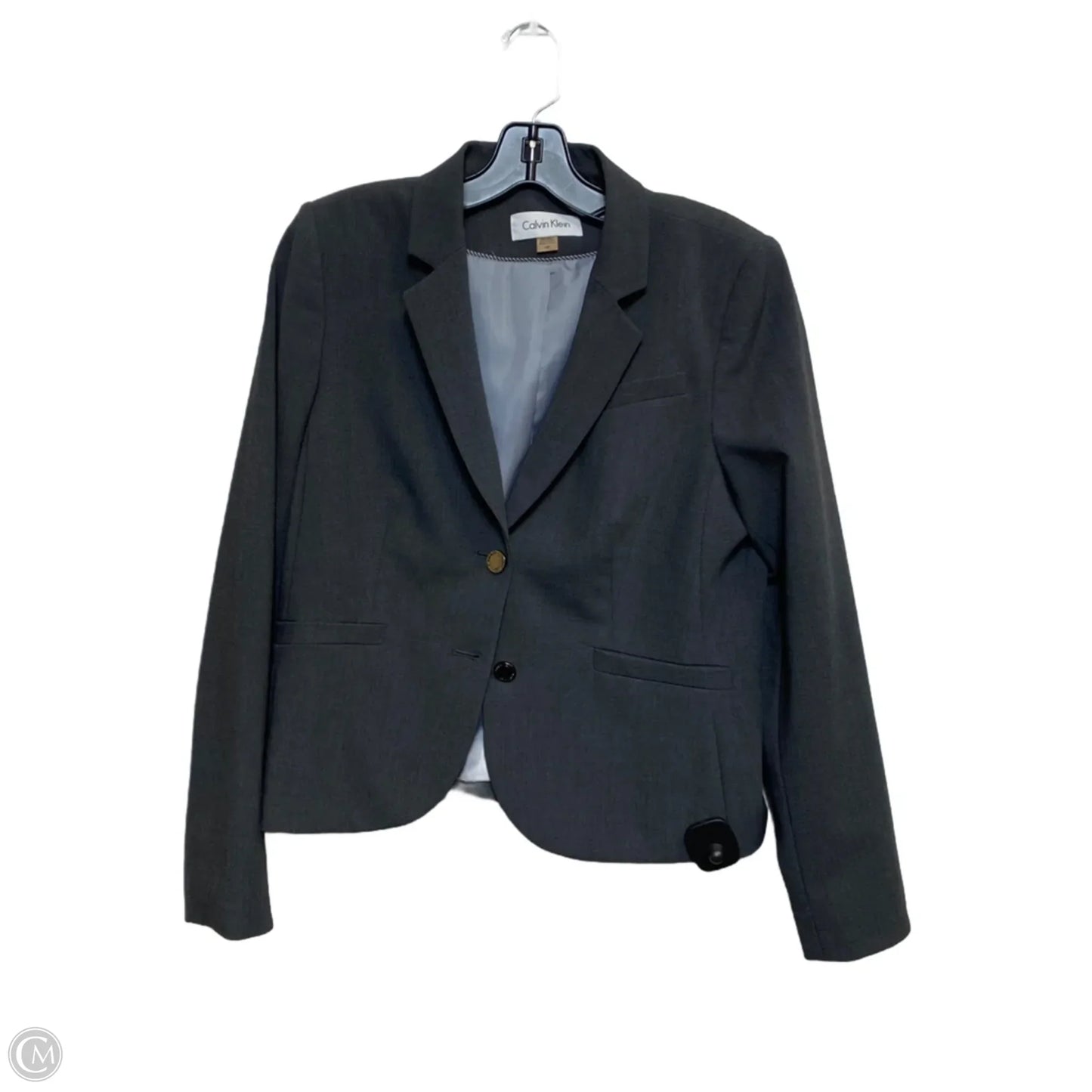 Blazer By Calvin Klein In Grey, Size: Lp