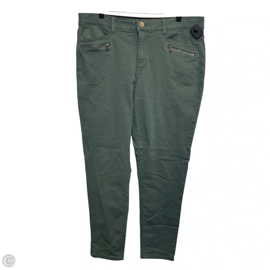 Jeans Skinny By Democracy In Green Denim, Size: 16