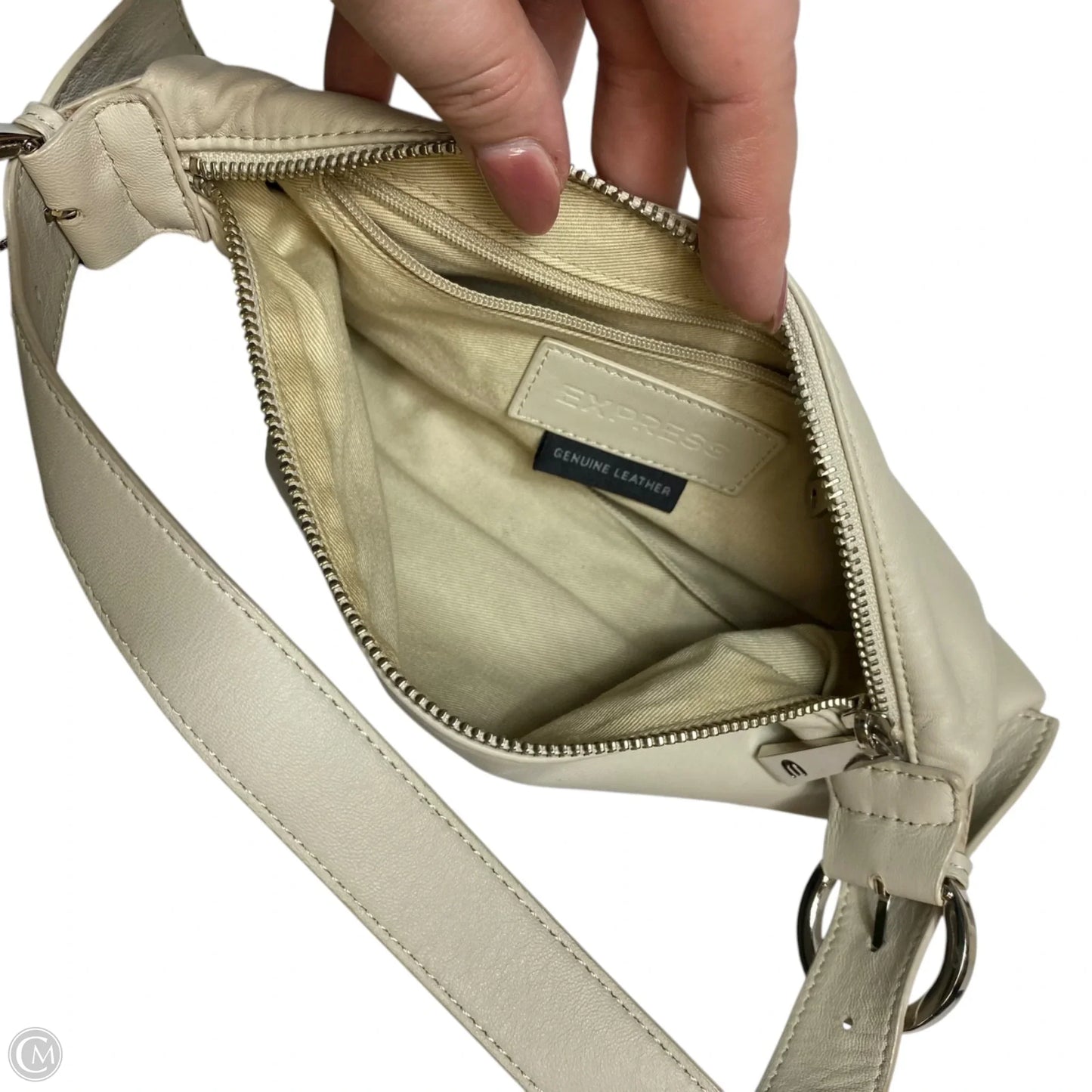 Handbag Leather By Express, Size: Small