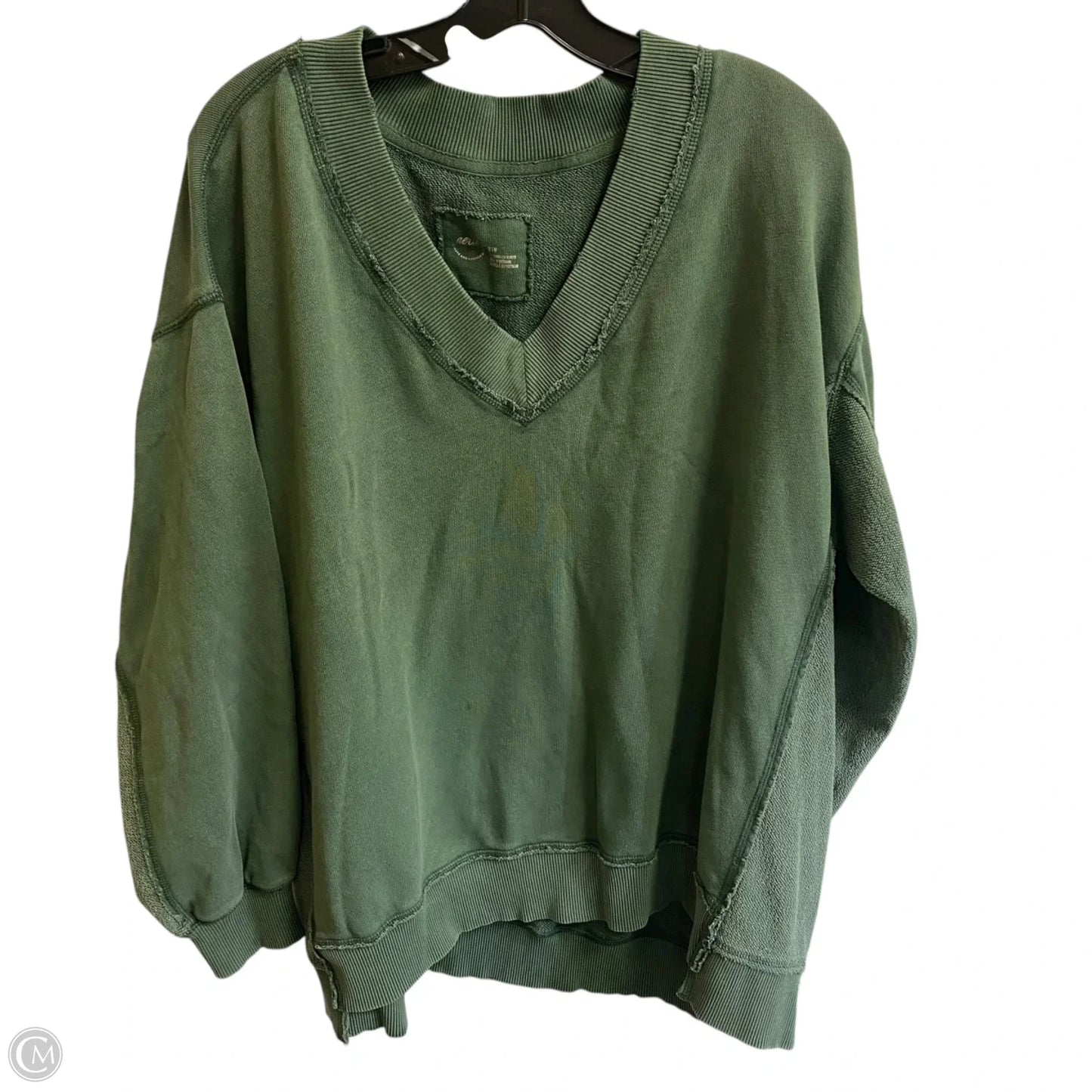 Sweatshirt Crewneck By Aerie In Green, Size: M