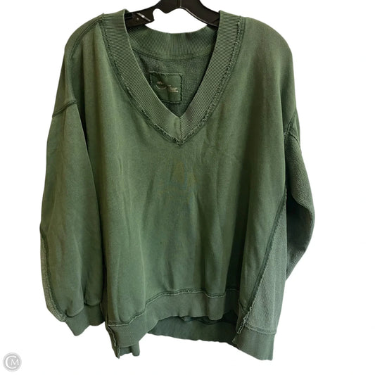 Sweatshirt Crewneck By Aerie In Green, Size: M