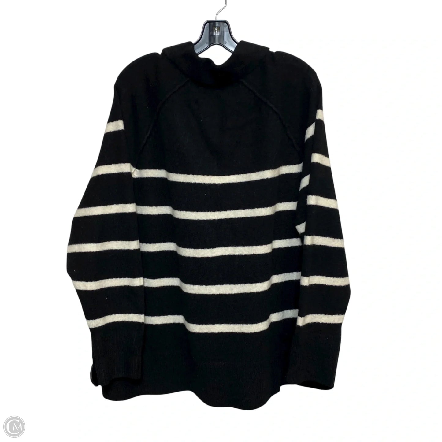 Sweater By Aerie In Black & Cream, Size: L