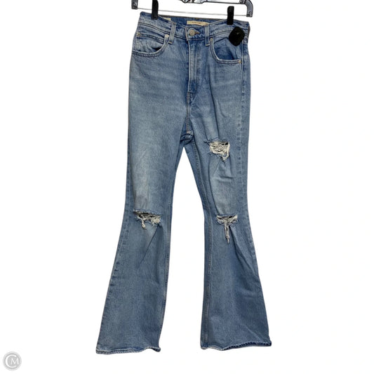 Jeans Flared By Levis In Blue Denim, Size: 2