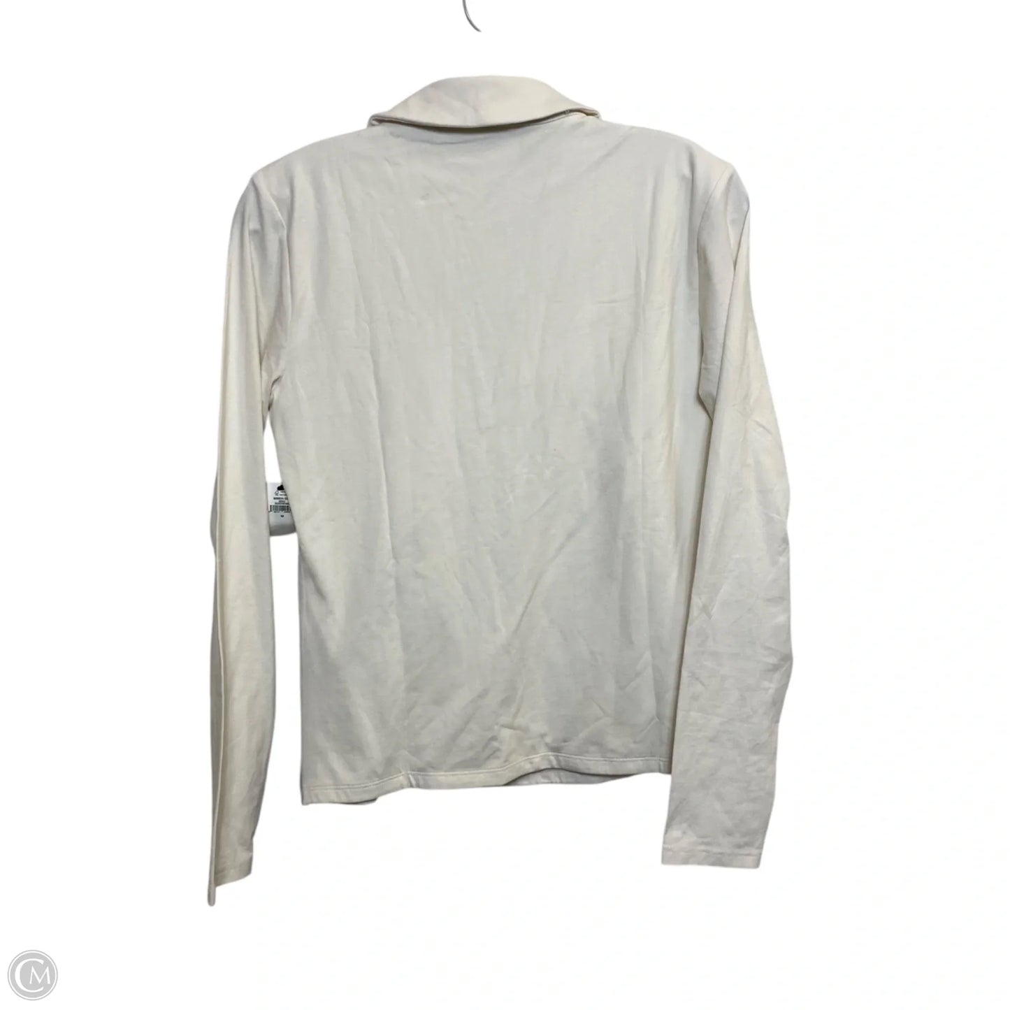 Top Long Sleeve By Banana Republic In Cream, Size: M