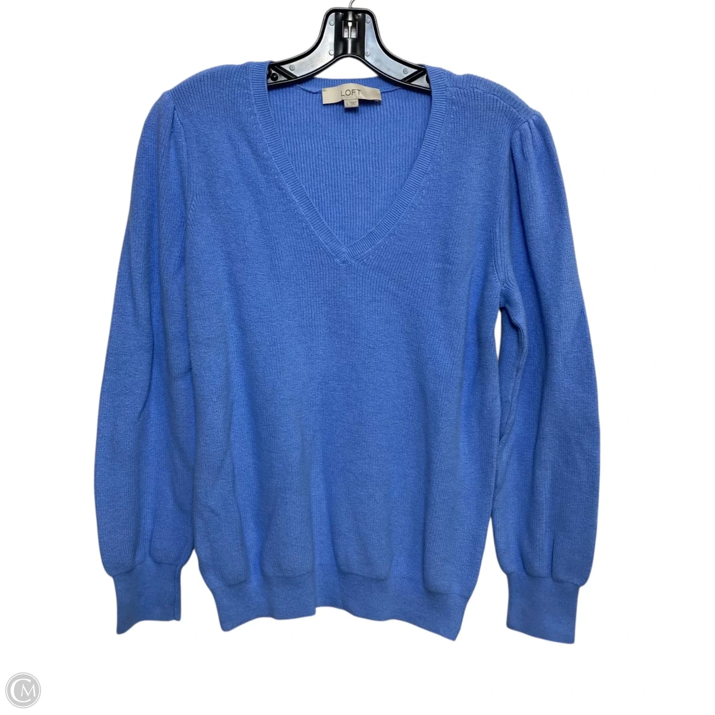 Sweater By Loft In Blue, Size: L