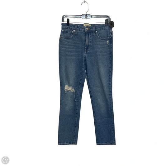 Jeans Straight By Madewell In Blue Denim, Size: 2