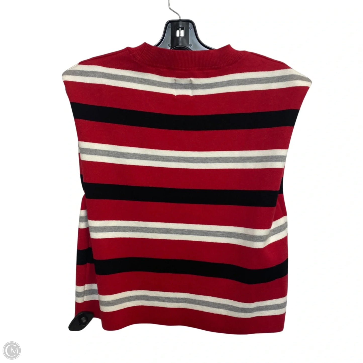 Top Sleeveless By Maeve In Black & Red, Size: S