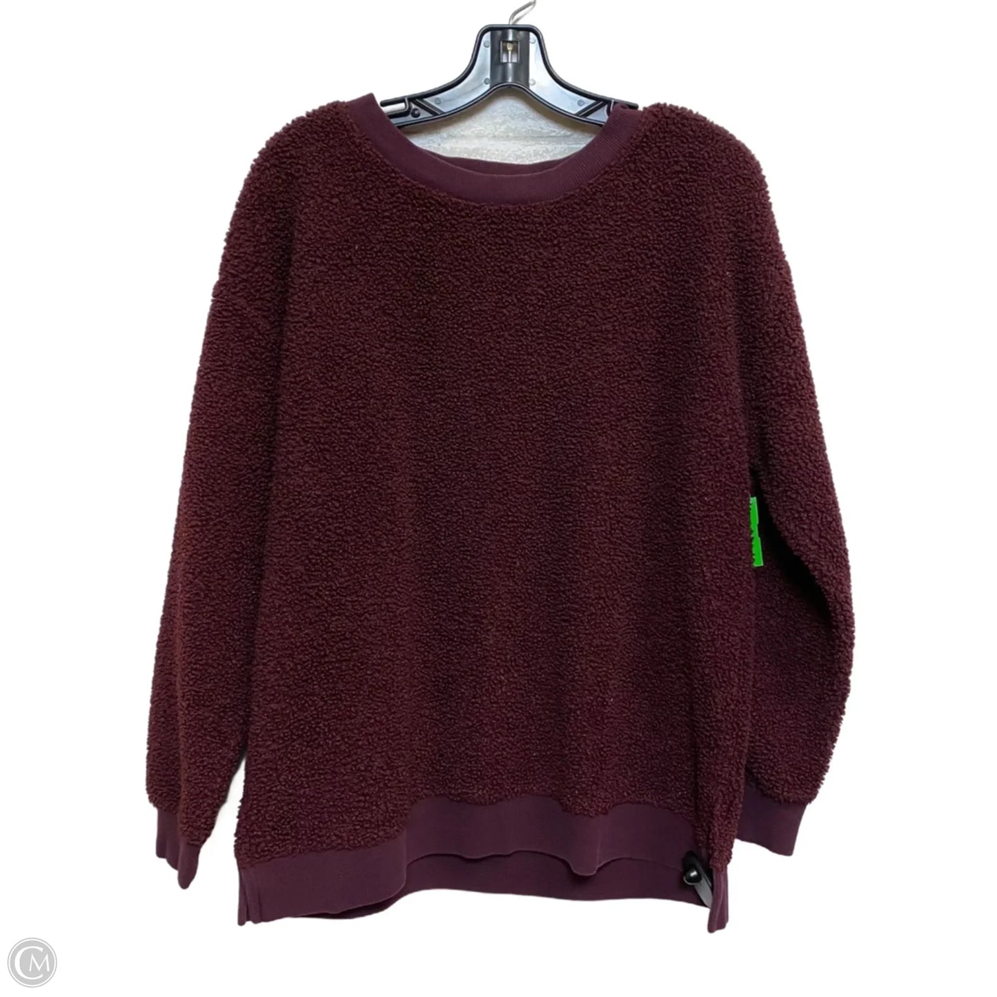 Sweatshirt Crewneck By Loft In Maroon, Size: L
