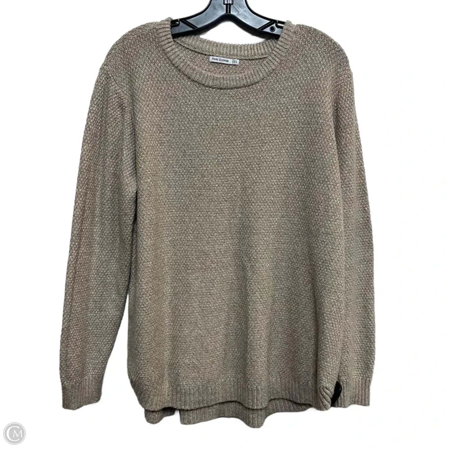Sweater By Pink Clover In Tan, Size: 2x