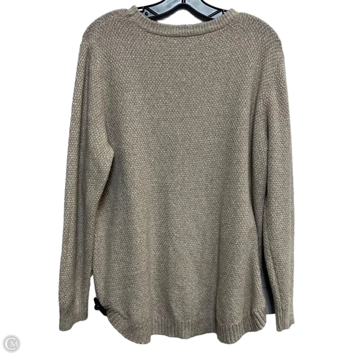 Sweater By Pink Clover In Tan, Size: 2x