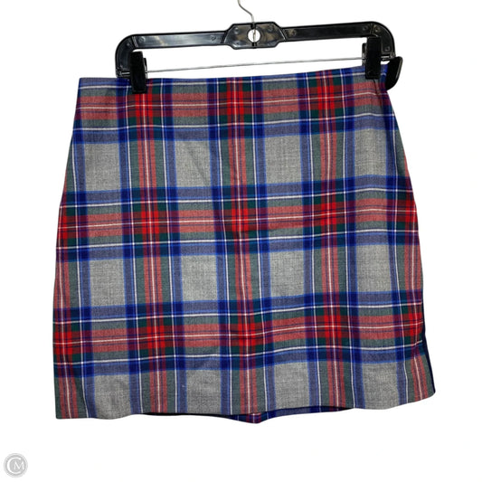 Skirt Designer By Vineyard Vines In Plaid Pattern, Size: S