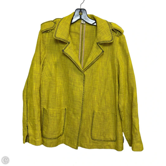 Blazer By Coldwater Creek In Yellow, Size: 1x