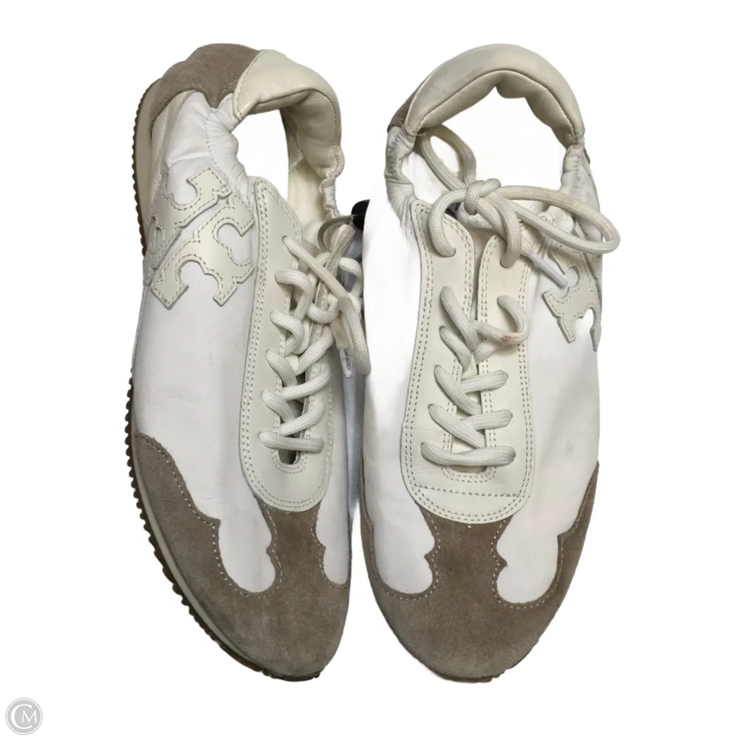 Shoes Designer By Tory Burch In Tan & White, Size: 8