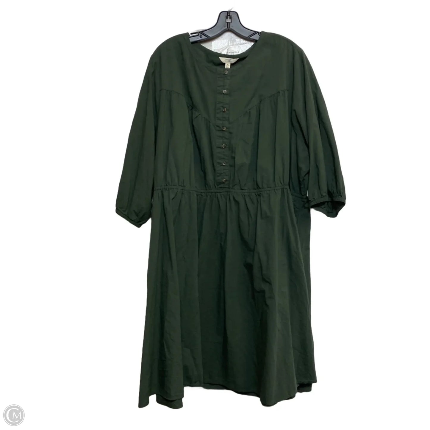 Dress Casual Short By Terra & Sky In Green, Size: 3x