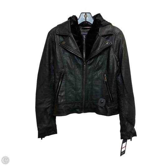 Jacket Moto By Tommy Hilfiger In Black, Size: Xs