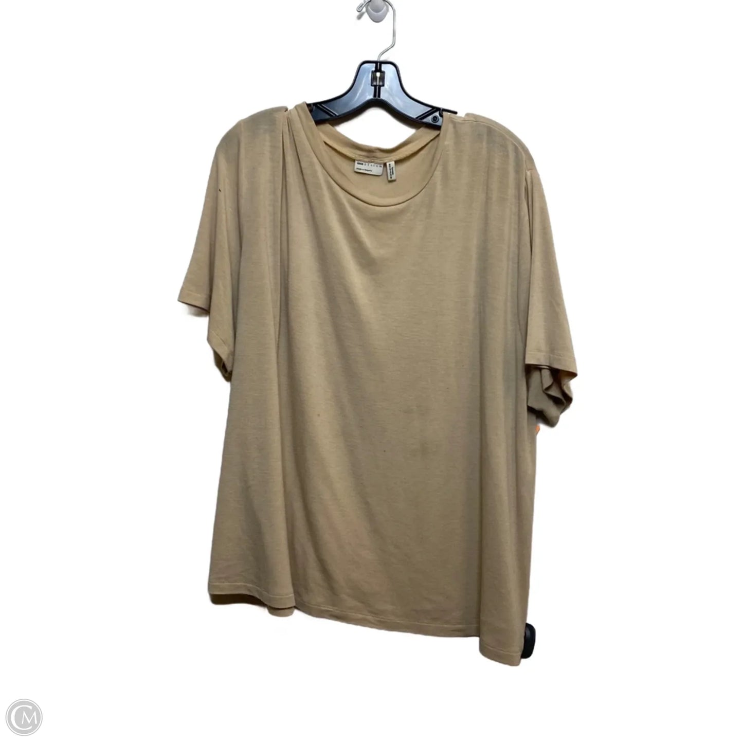 Top Short Sleeve Basic By Asos In Tan, Size: Xl