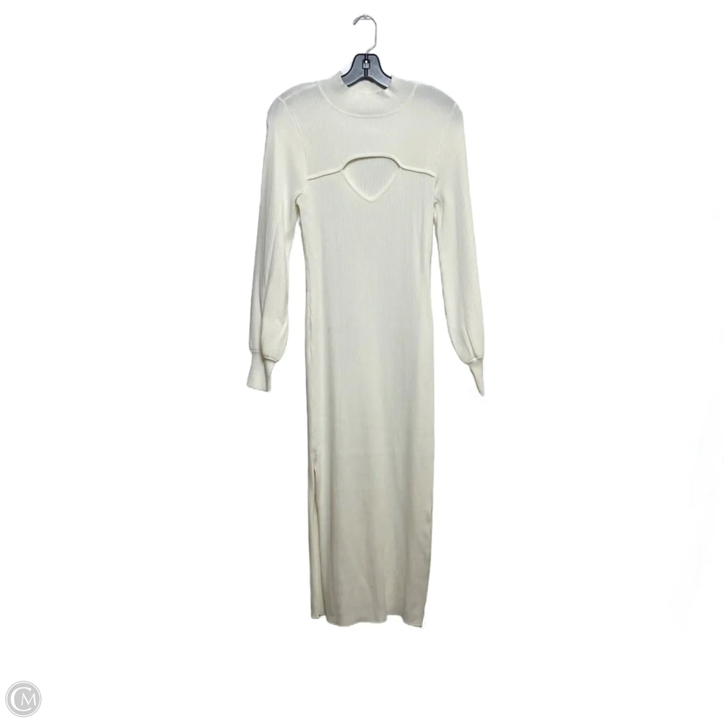 Dress Casual Midi By New York And Co In Cream, Size: M
