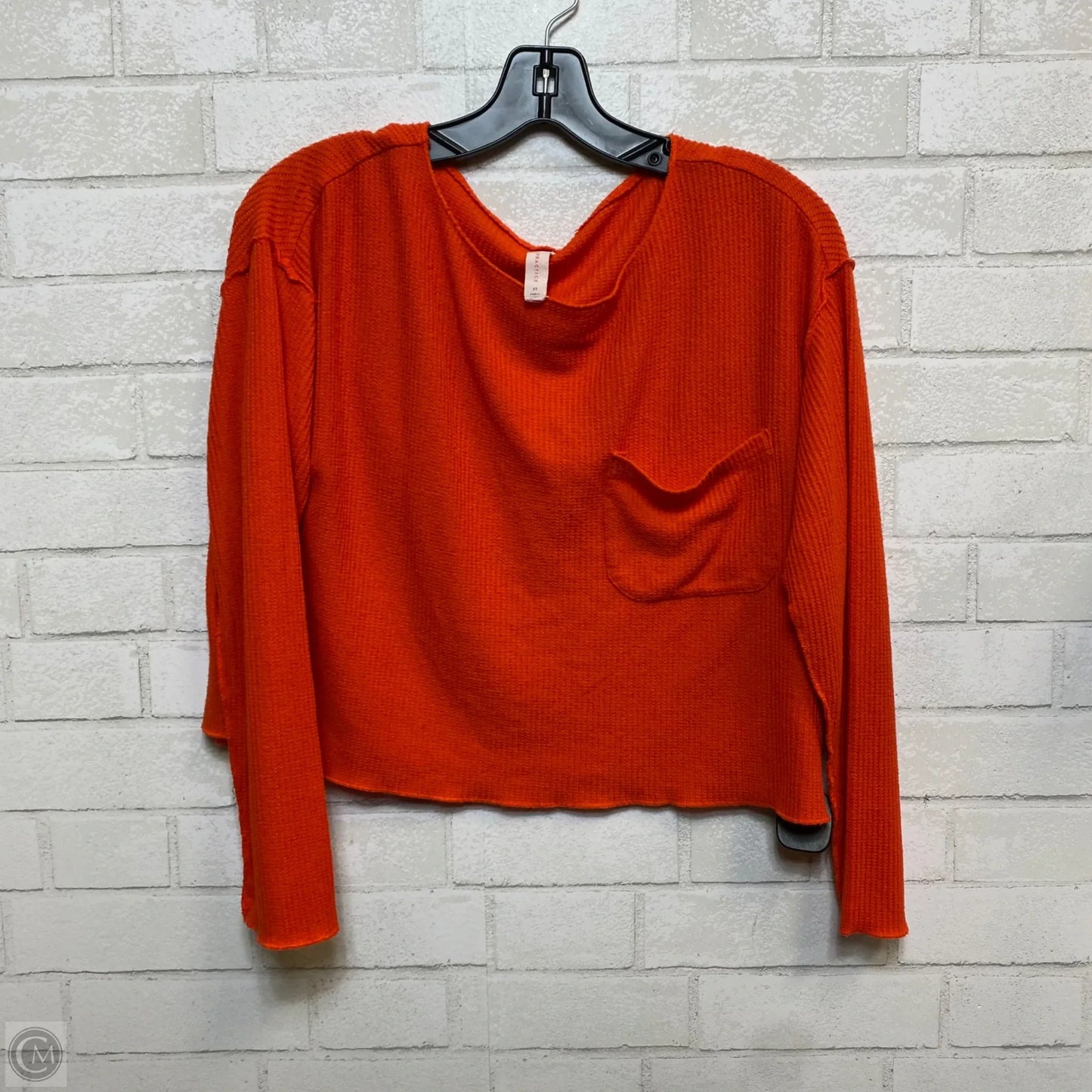 Top Long Sleeve Basic By Daily Practice By Anthropologie In Orange, Size: Xs