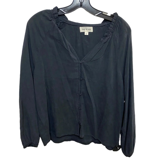Top Long Sleeve By Cloth & Stone In Grey, Size: M