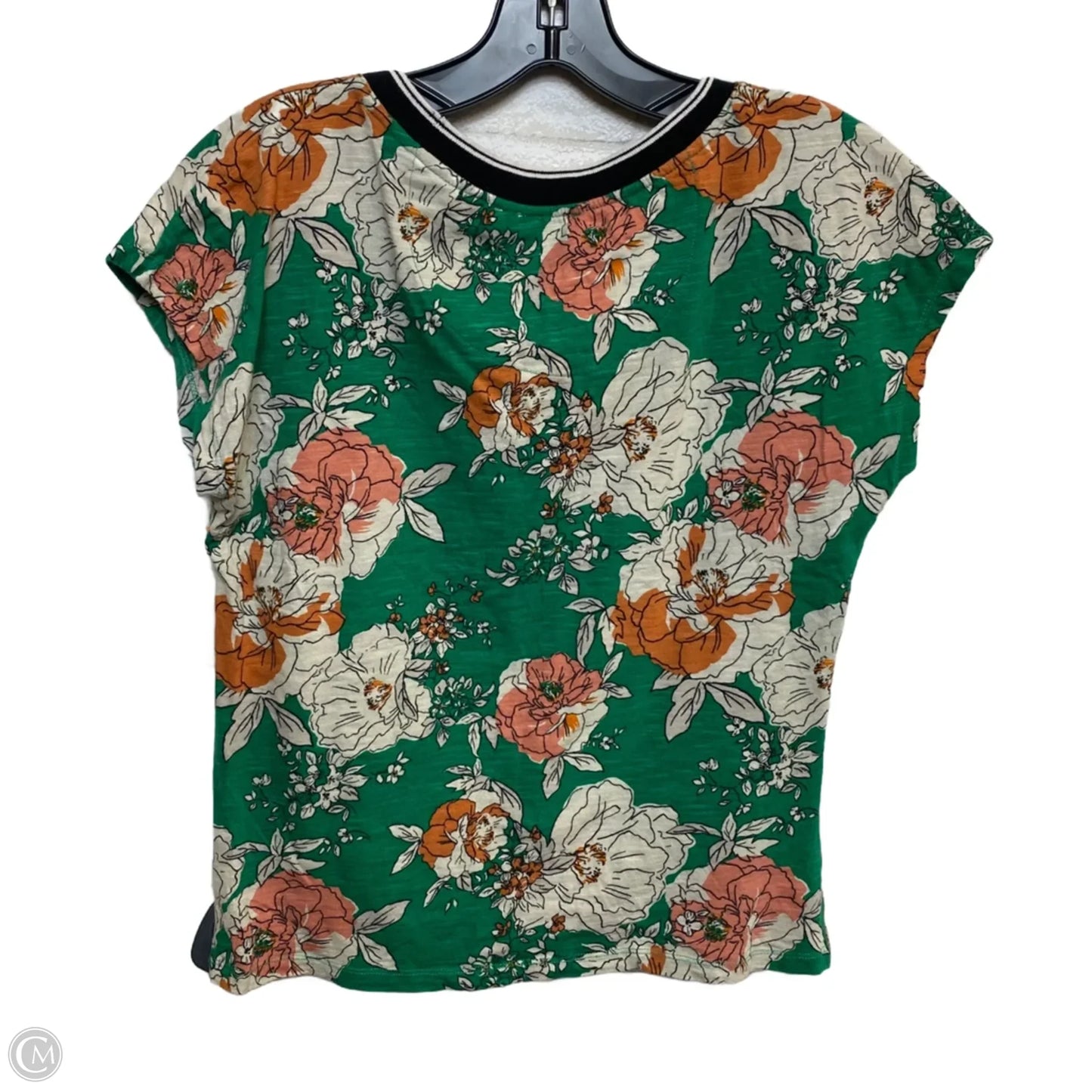 Top Sleeveless By Postmark In Cream & Green, Size: M