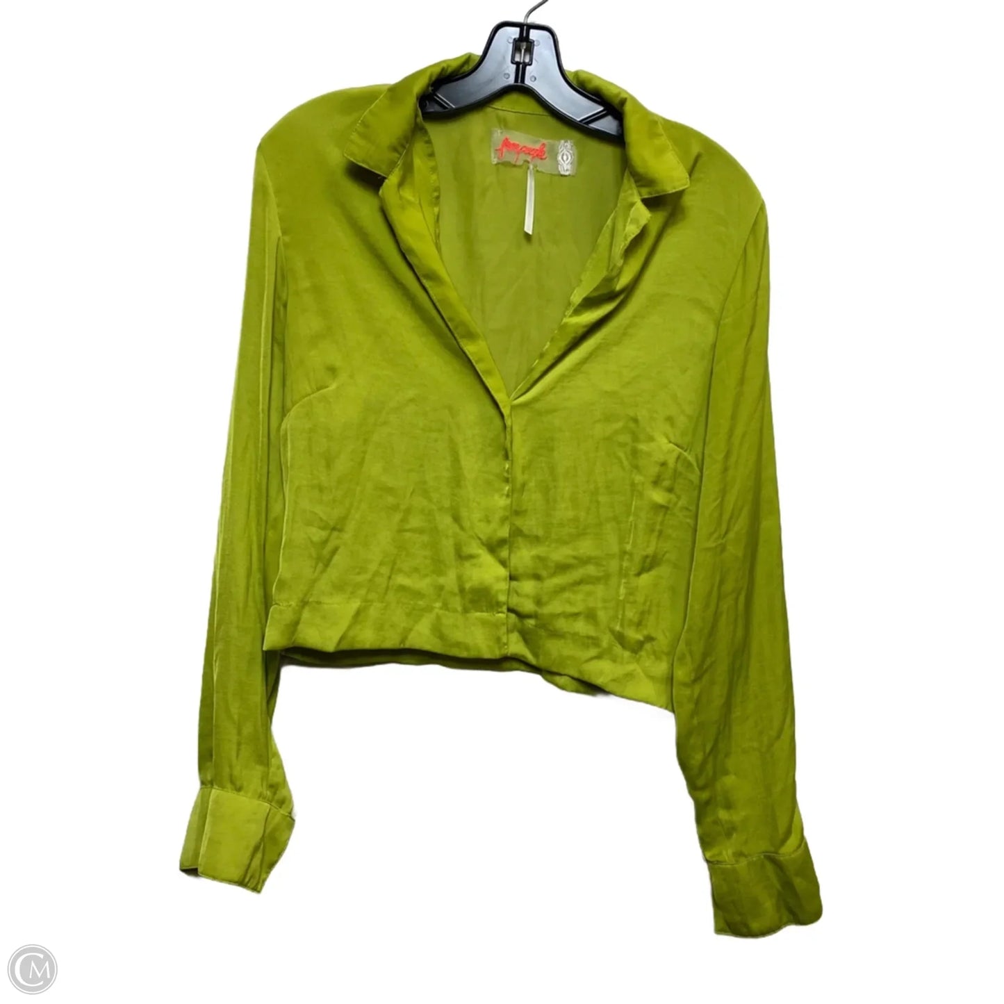 Top Long Sleeve By Free People In Green, Size: L