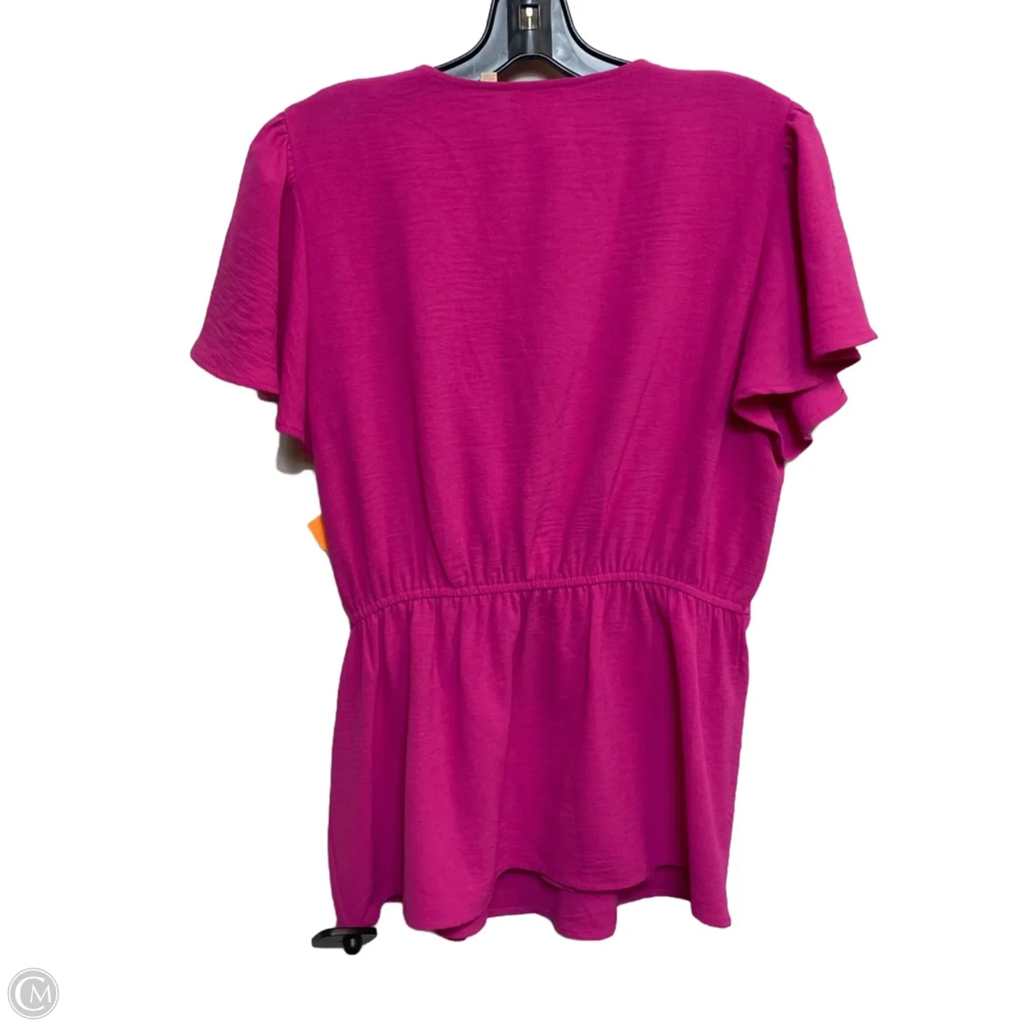 Top Short Sleeve By Good Luck Gem In Pink, Size: S