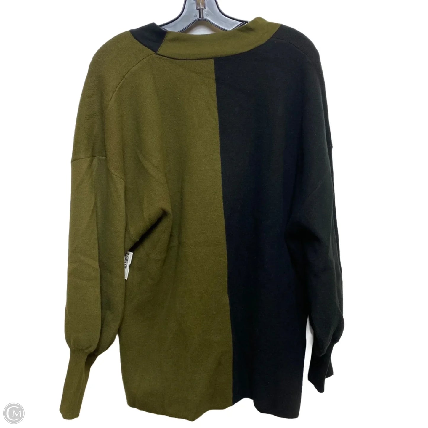 Sweater By Crosby In Black & Green, Size: L