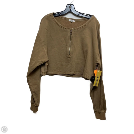 Sweatshirt Designer By Good American In Brown, Size: M