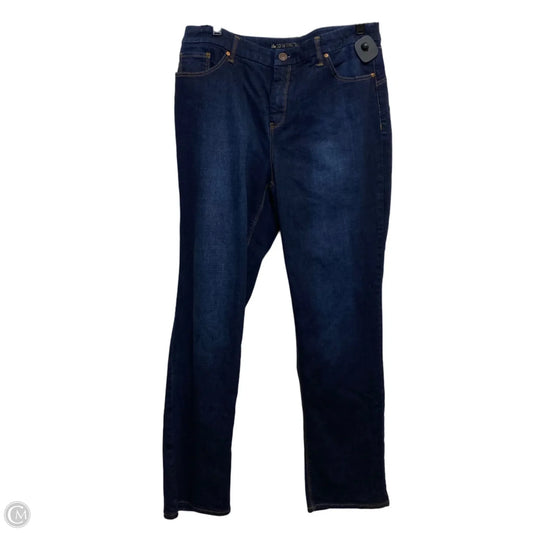 Jeans Skinny By Chicos In Blue Denim, Size: L