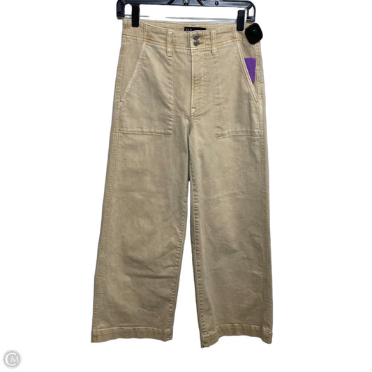 Jeans Wide Leg By Gap In Tan Denim, Size: Xl