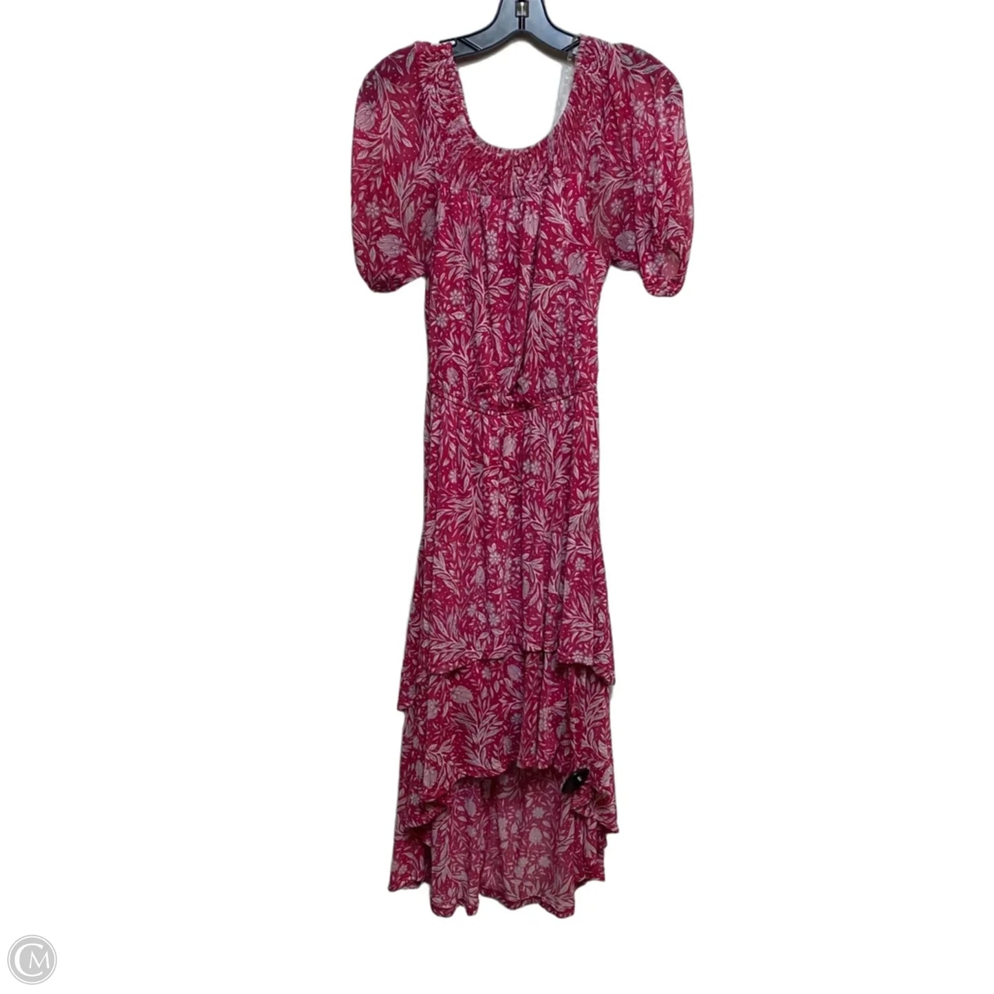Dress Casual Midi By Harlow & Rose In Pink & White, Size: S