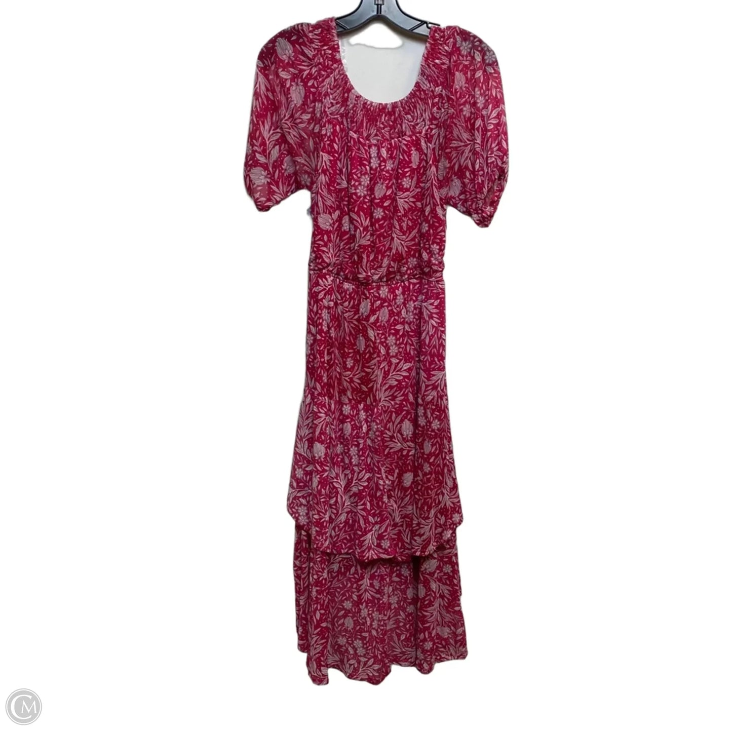 Dress Casual Midi By Harlow & Rose In Pink & White, Size: S