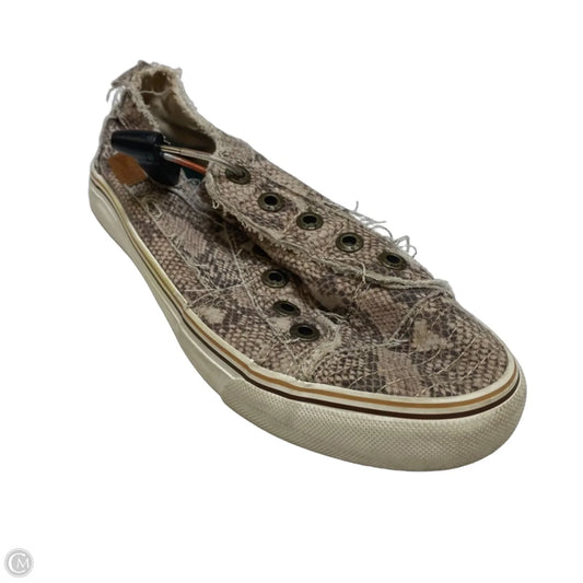 Shoes Flats By Blowfish In Snakeskin Print, Size: 8