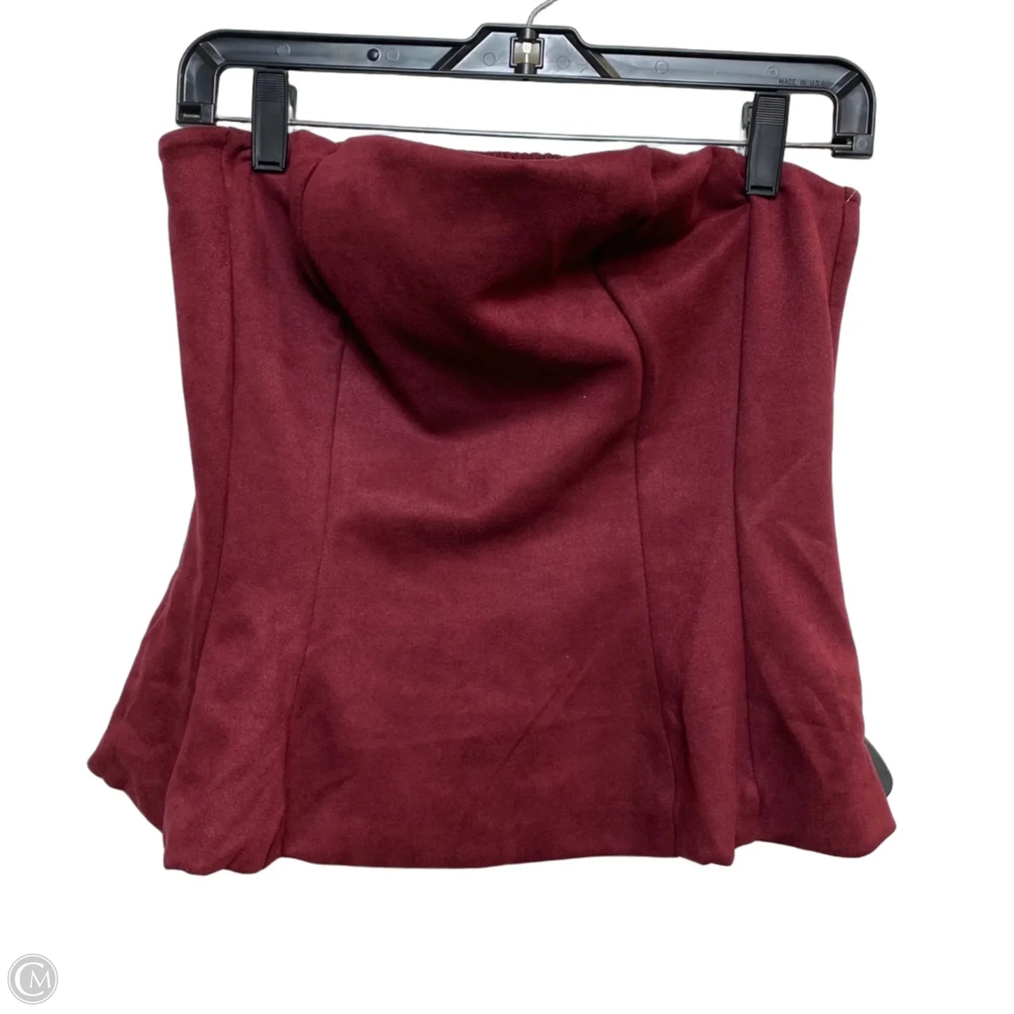 Top Sleeveless By Emerson Lang In Red, Size: L