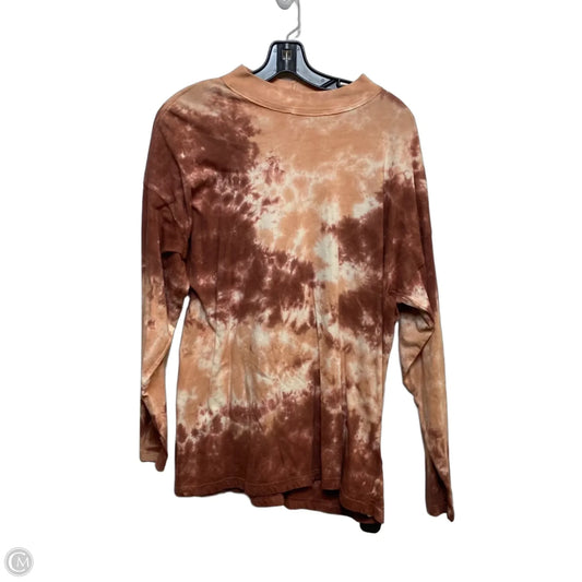 Top Long Sleeve By We The Free In Orange & Red, Size: S