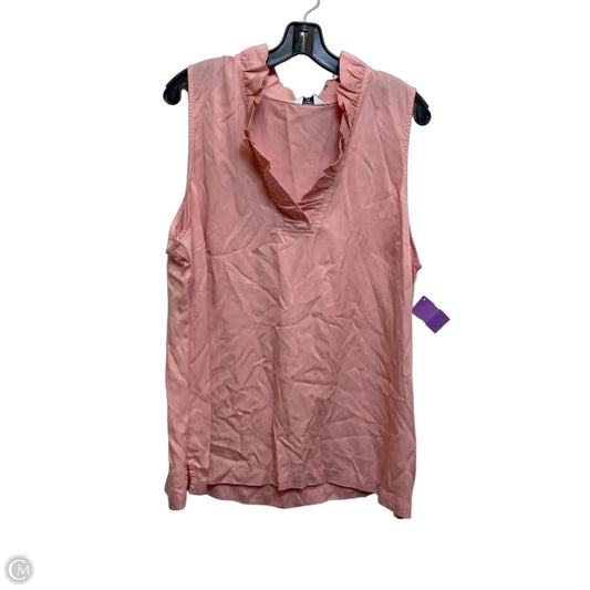 Top Sleeveless By Crown And Ivy In Pink, Size: 2x