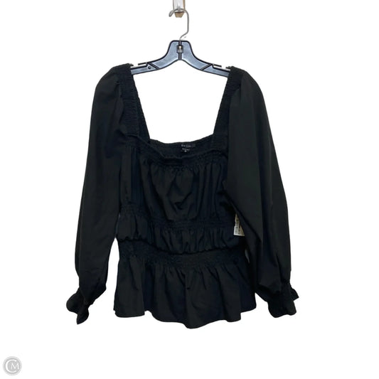 Top Long Sleeve By New Look In Black, Size: 3x