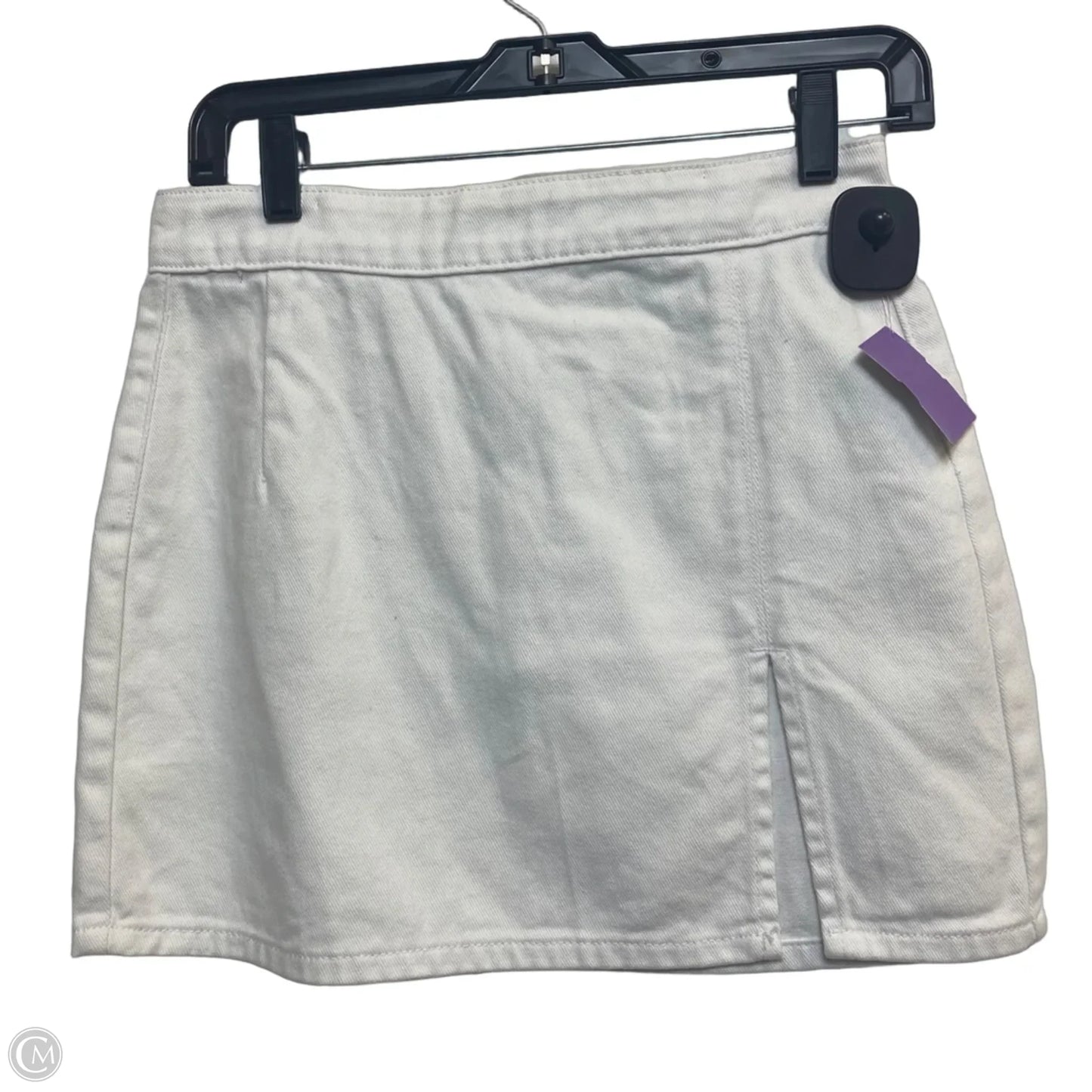 Skirt Mini & Short By LIONESS In White Denim, Size: S