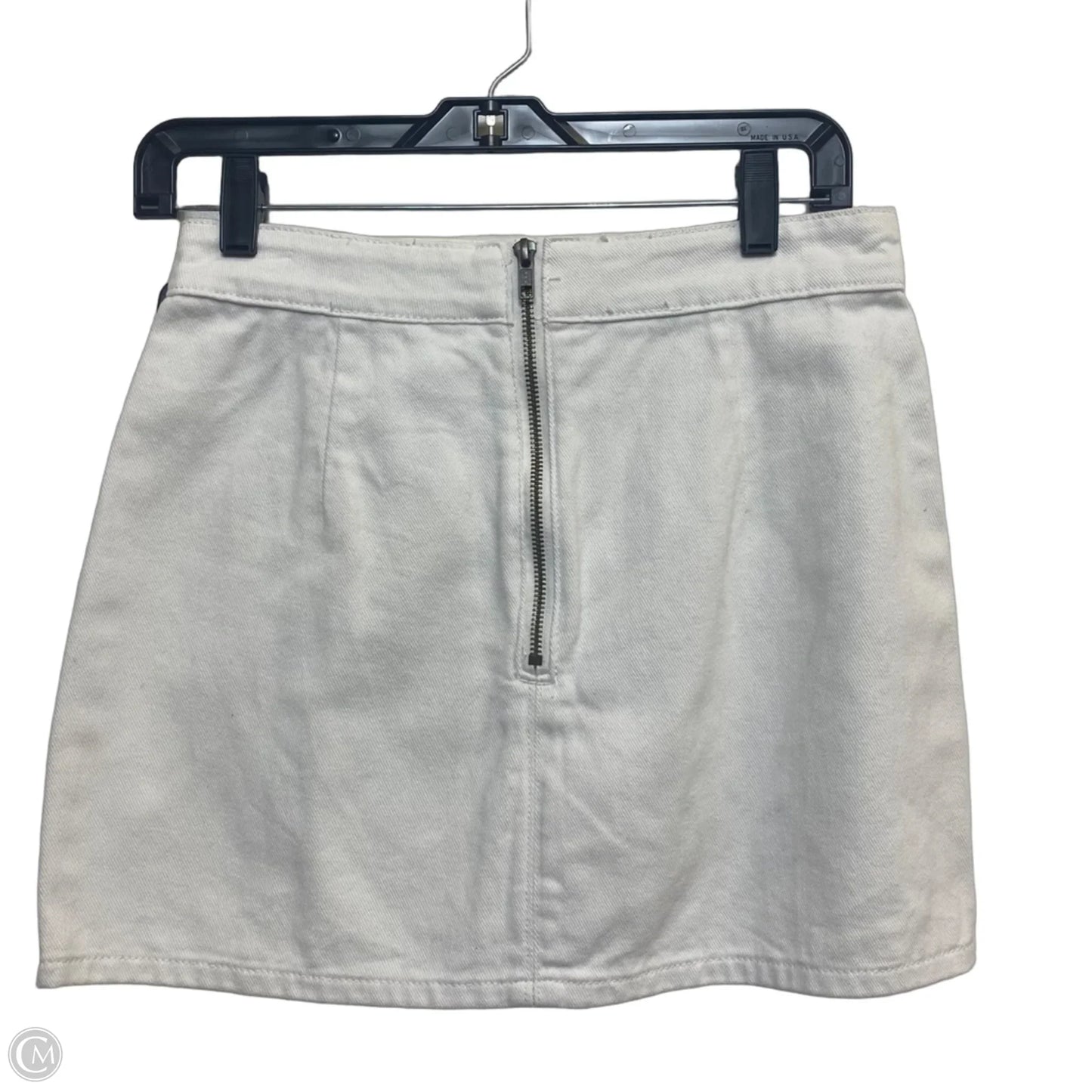 Skirt Mini & Short By LIONESS In White Denim, Size: S