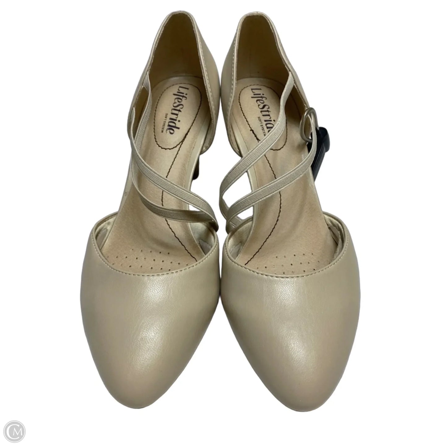 Shoes Heels Kitten By Life Stride In Cream, Size: 8