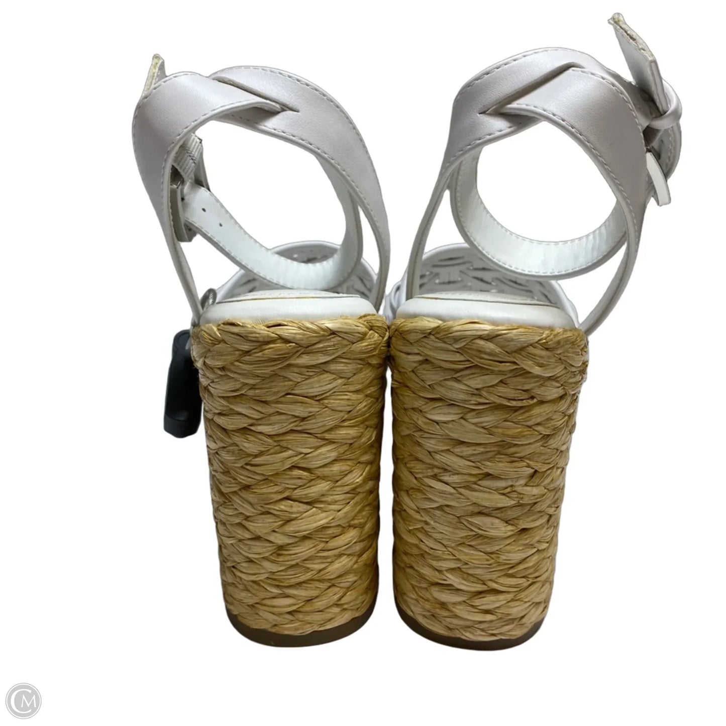 Sandals Heels Wedge By Marc Fisher In White, Size: 8