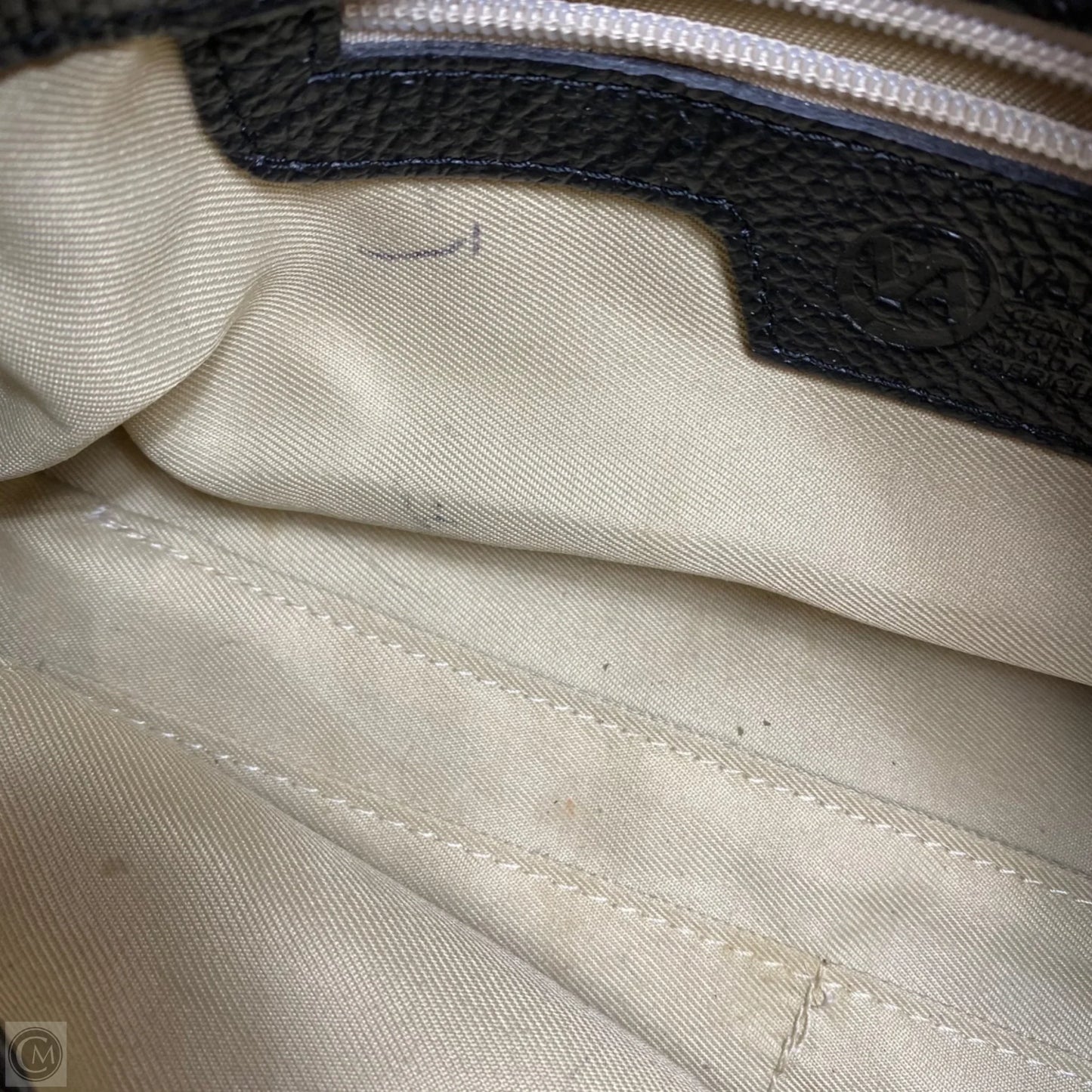 Handbag Leather By Valentina, Size: Small