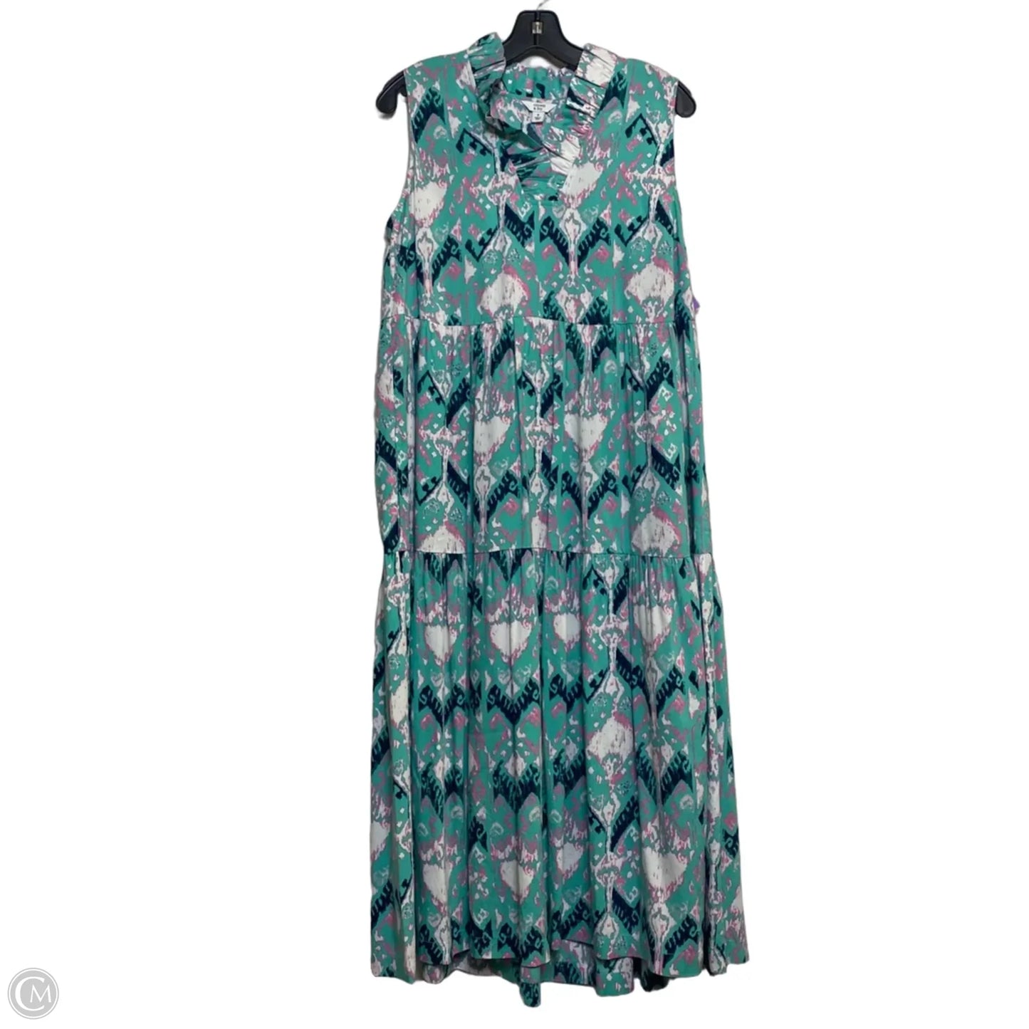 Dress Casual Maxi By Crown And Ivy In Green & Pink, Size: S