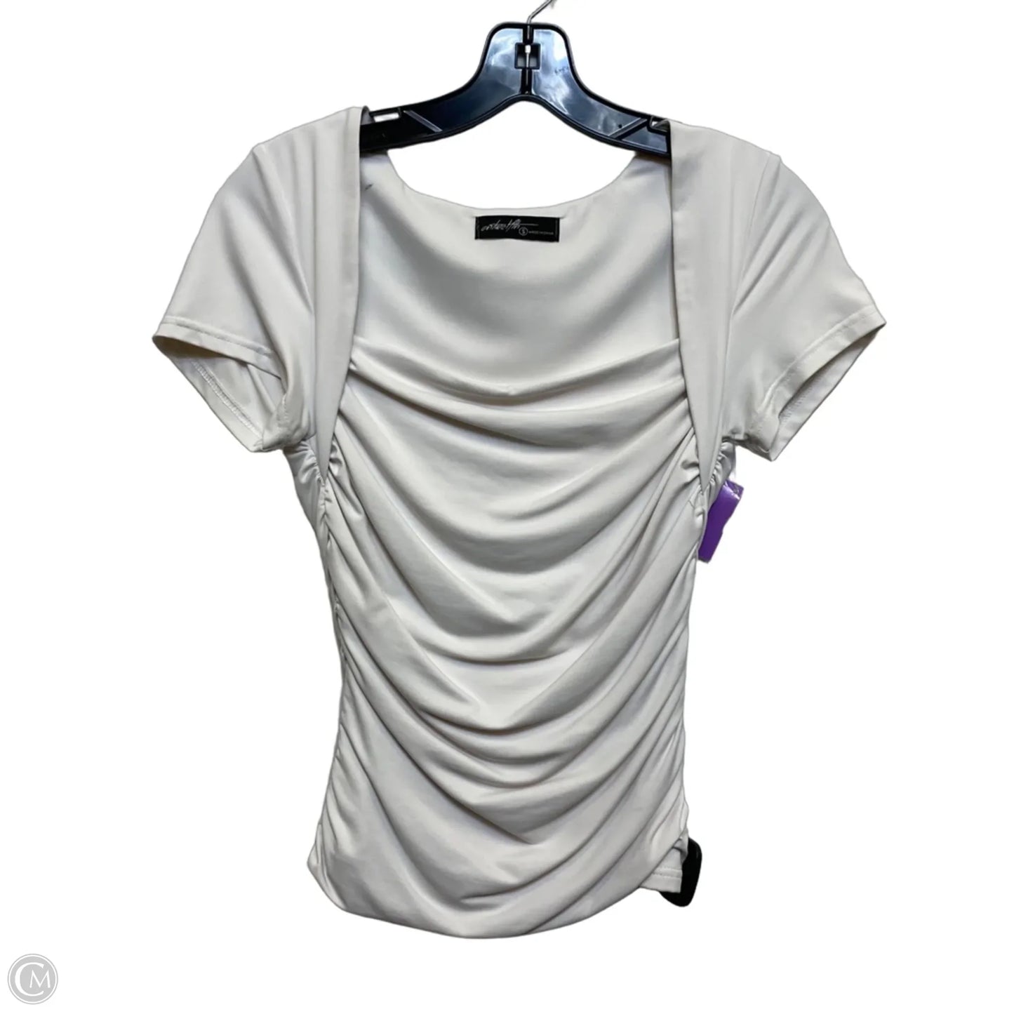 Top Short Sleeve By On Twelfth In Cream, Size: S