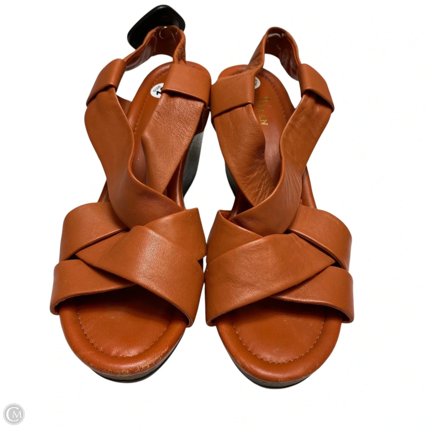 Sandals Designer By Cole-haan In Orange, Size: 10