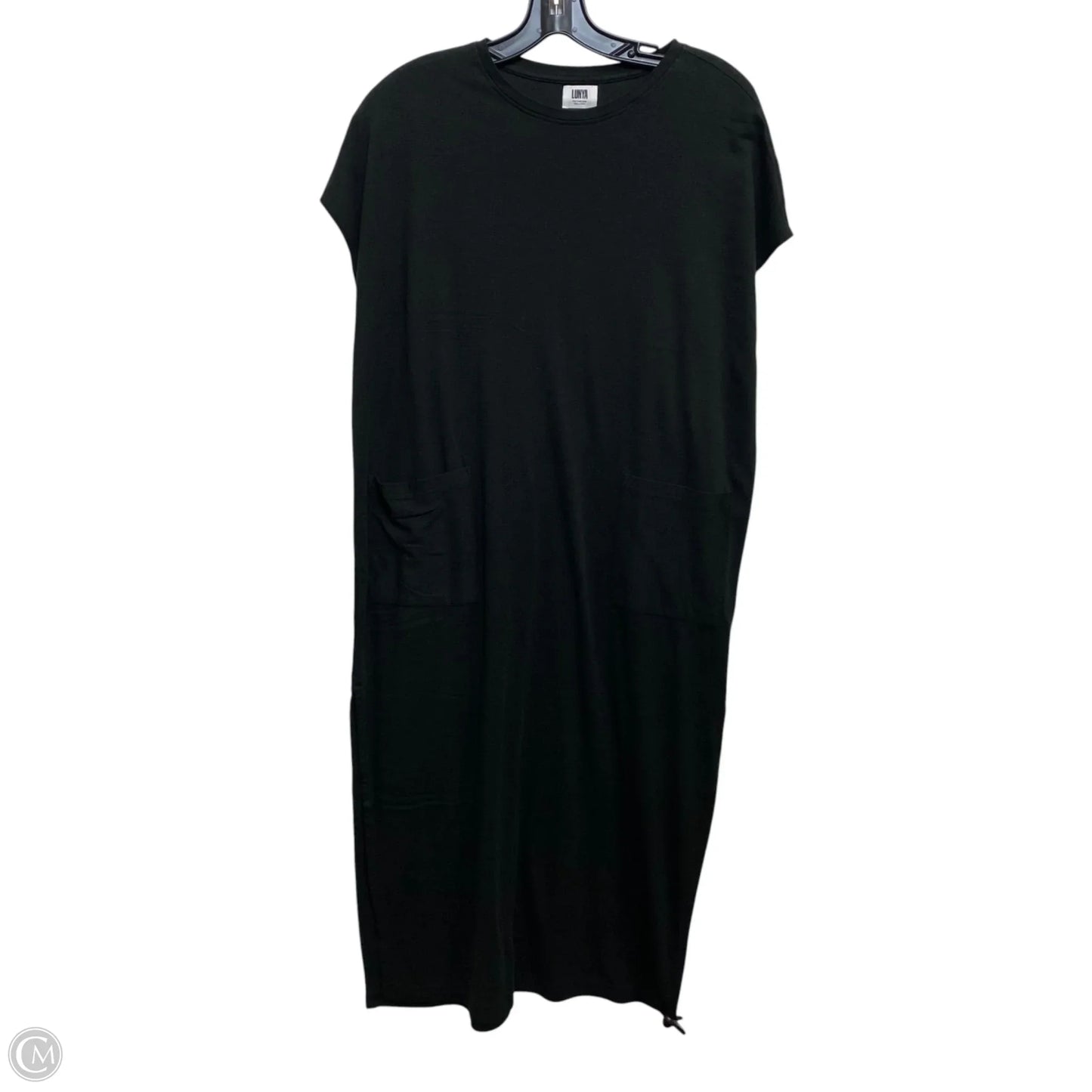 Dress Casual Midi By Lunya In Black, Size: Xs