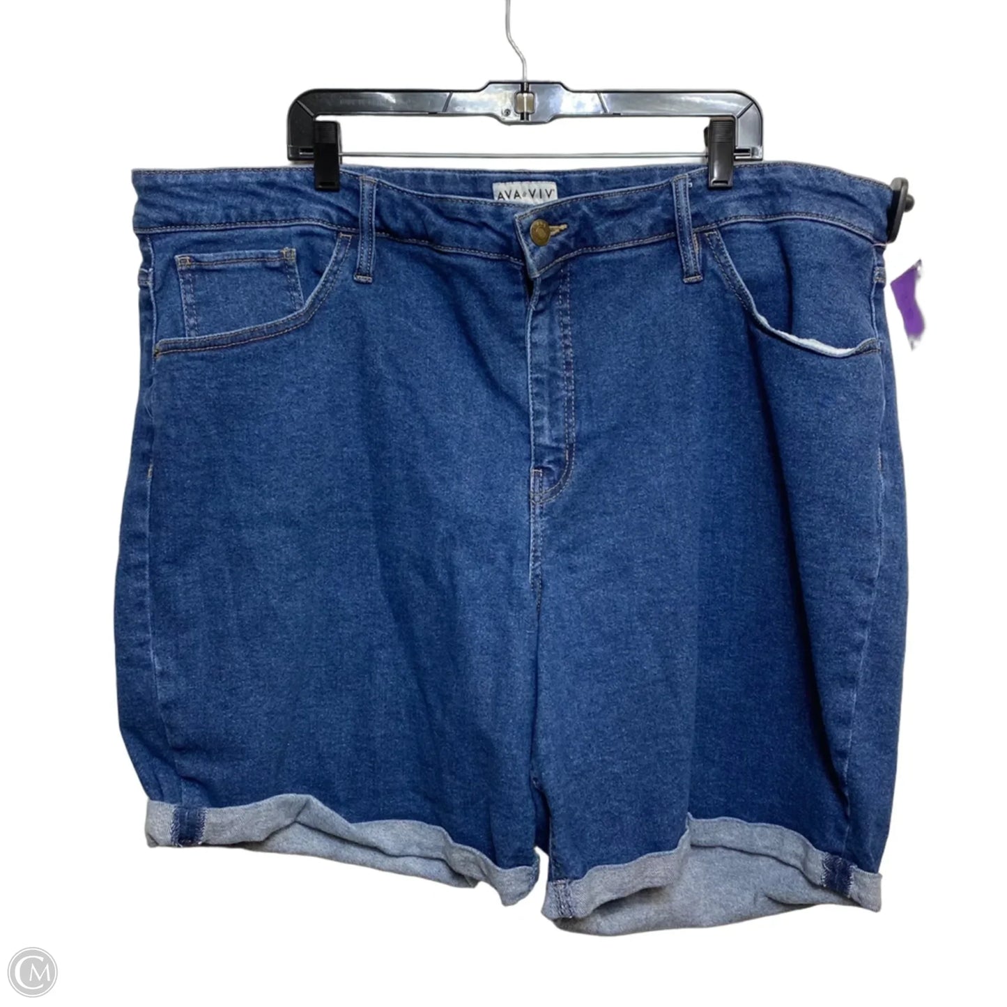 Shorts By Ava & Viv In Blue Denim, Size: 26
