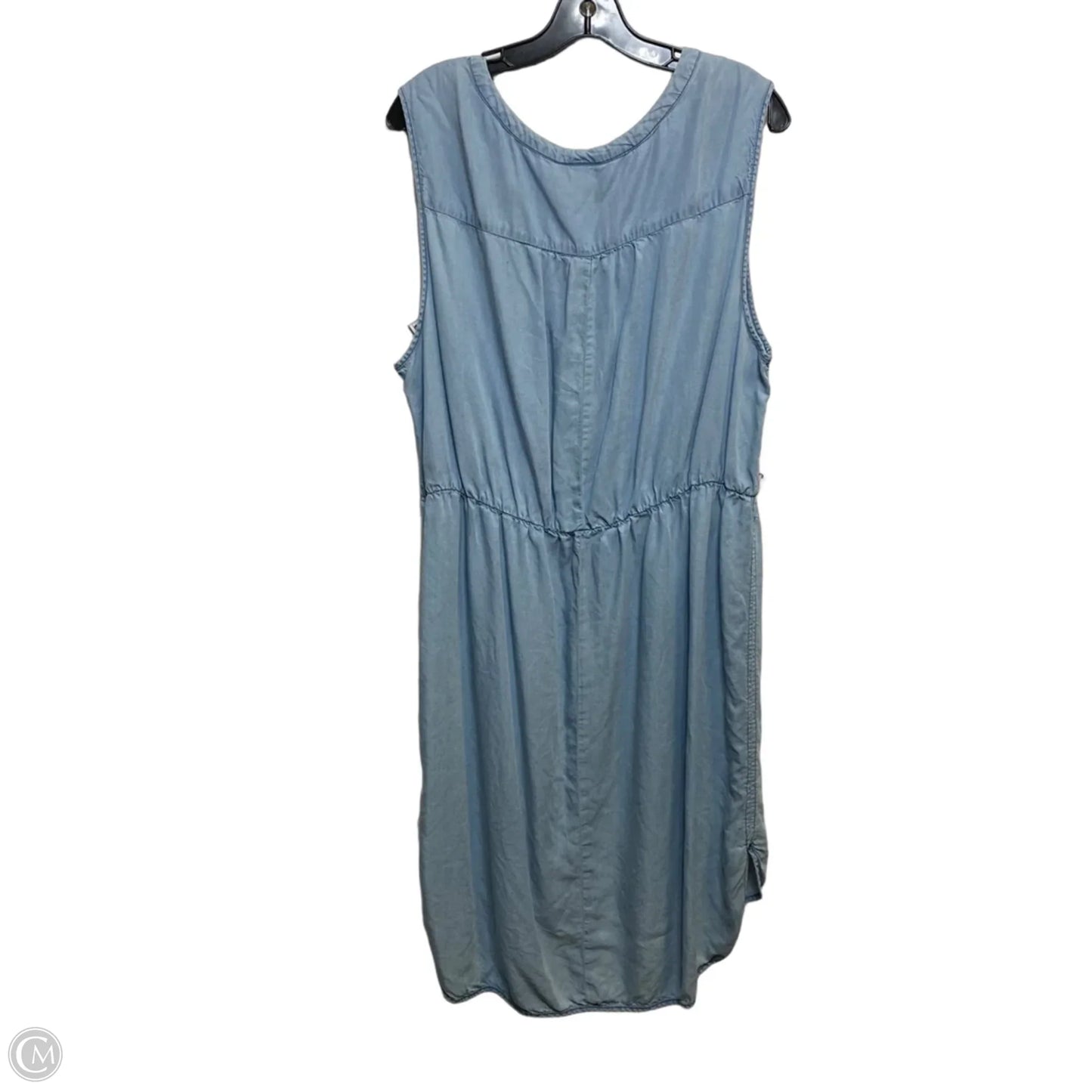 Dress Casual Short By Ava & Viv In Blue Denim, Size: 2x